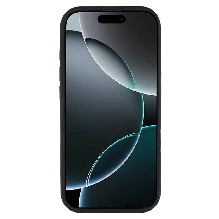 Für iPhone 16 Pro Max Handyhülle TPU + Acryl Transparent Rückseite Schutzhülle - Schwarz