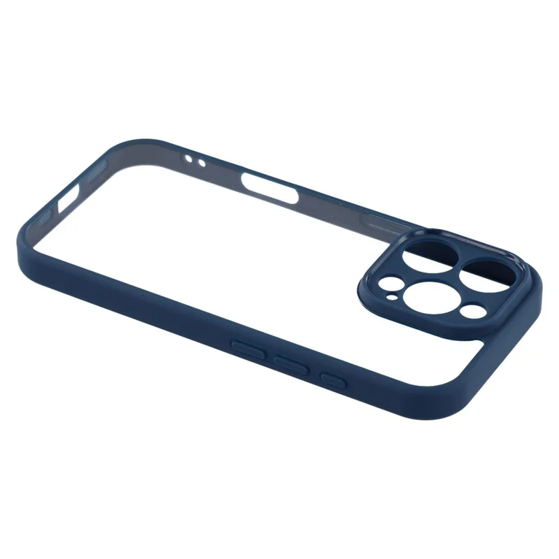 For iPhone 16 Pro Max Phone Case TPU + Acrylic Clear Back Cover - Sapphire