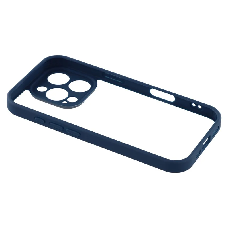 For iPhone 16 Pro Max Phone Case TPU + Acrylic Clear Back Cover - Sapphire