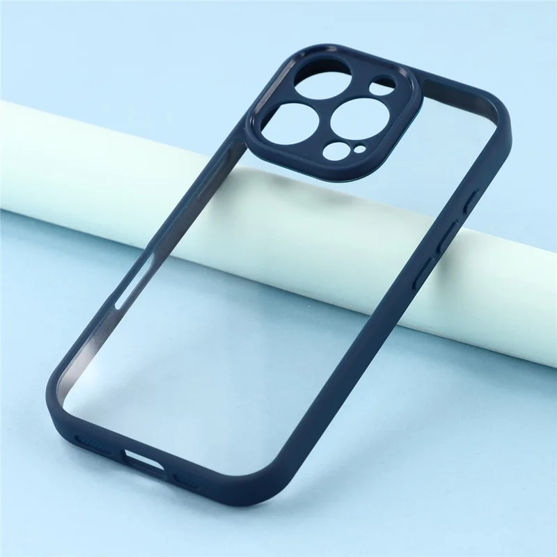 For iPhone 16 Pro Max Phone Case TPU + Acrylic Clear Back Cover - Sapphire