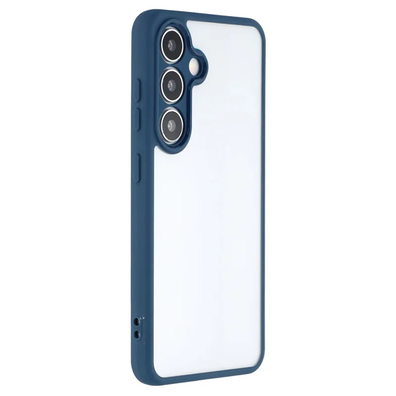 Für Samsung Galaxy S24 FE Handyhülle TPU + Acryl Transparente Rückseite - Saphir