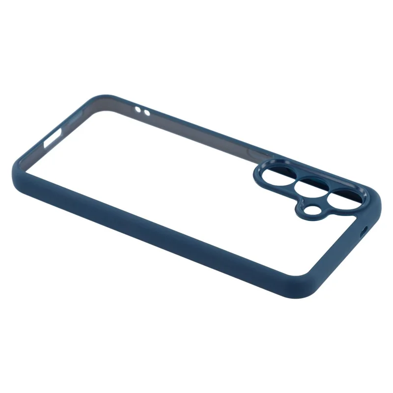 Für Samsung Galaxy S24 FE Handyhülle TPU + Acryl Transparente Rückseite - Saphir