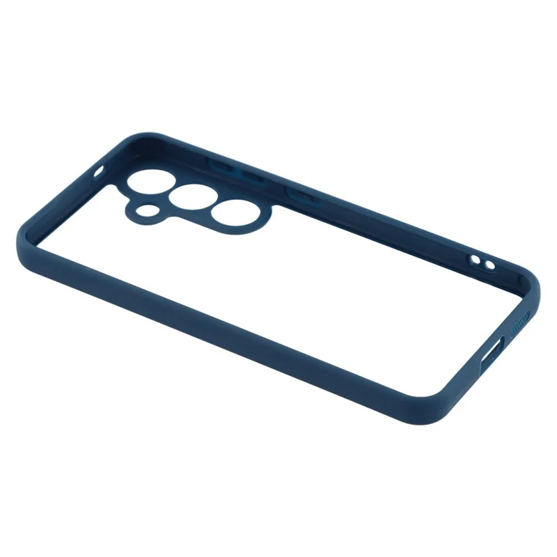 Für Samsung Galaxy S24 FE Handyhülle TPU + Acryl Transparente Rückseite - Saphir