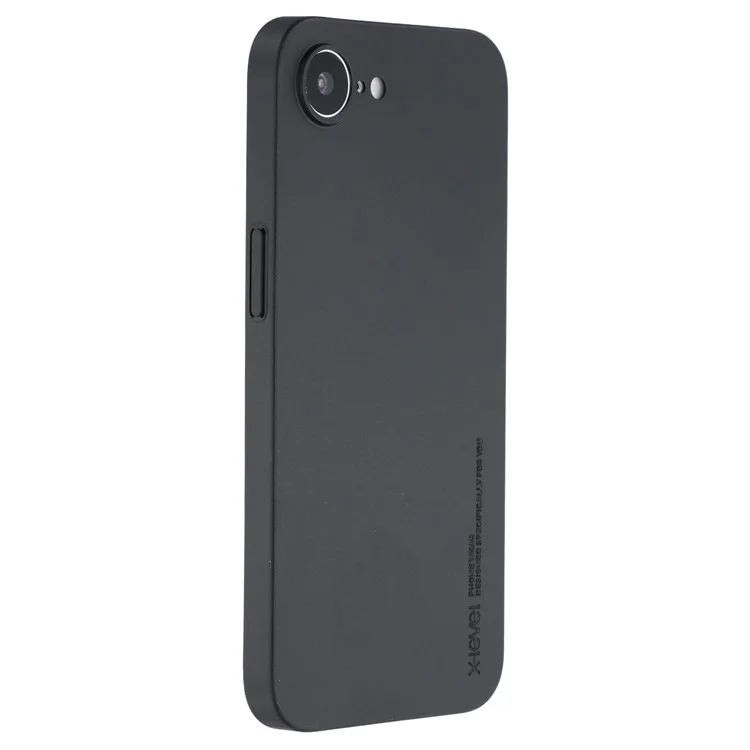 X-LEVEL For iPhone 16e Case Hard PP Matte Phone Cover 0.18mm Ultra-Thin - Black