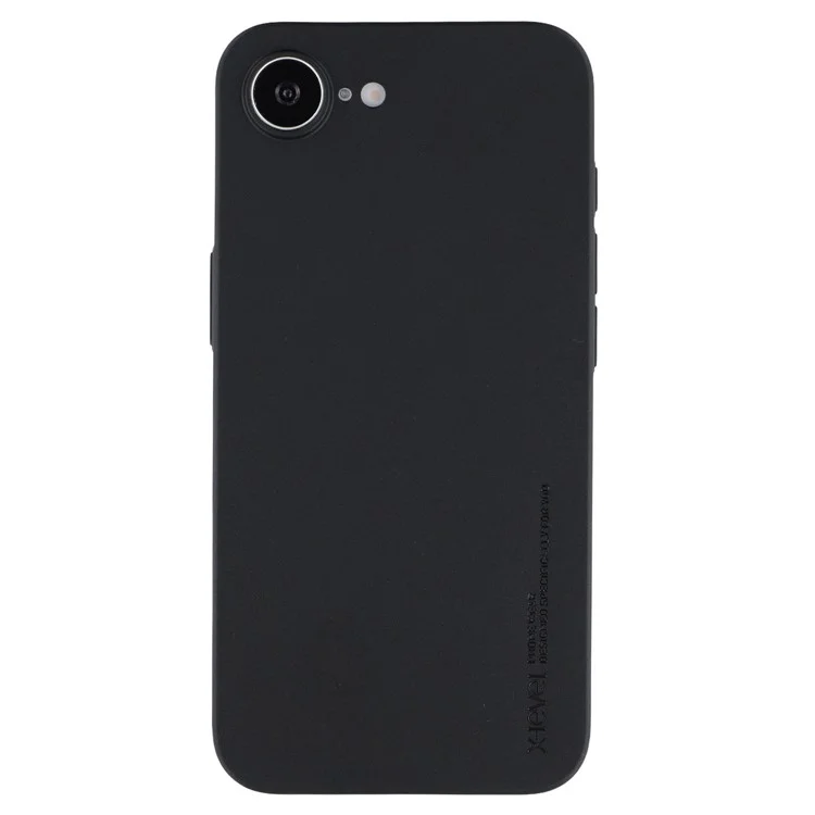 X-LEVEL For iPhone 16e Case Hard PP Matte Phone Cover 0.18mm Ultra-Thin - Black