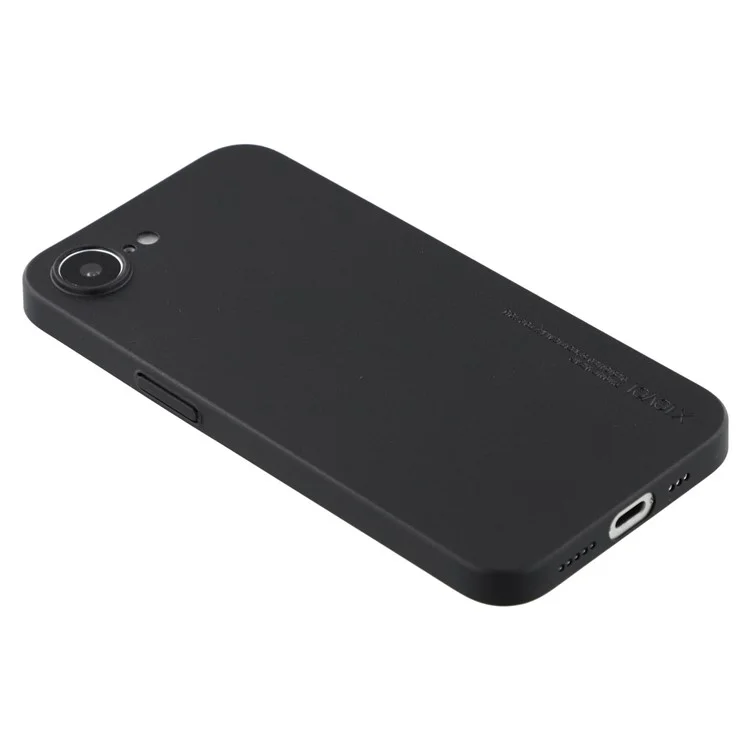 X-LEVEL For iPhone 16e Case Hard PP Matte Phone Cover 0.18mm Ultra-Thin - Black