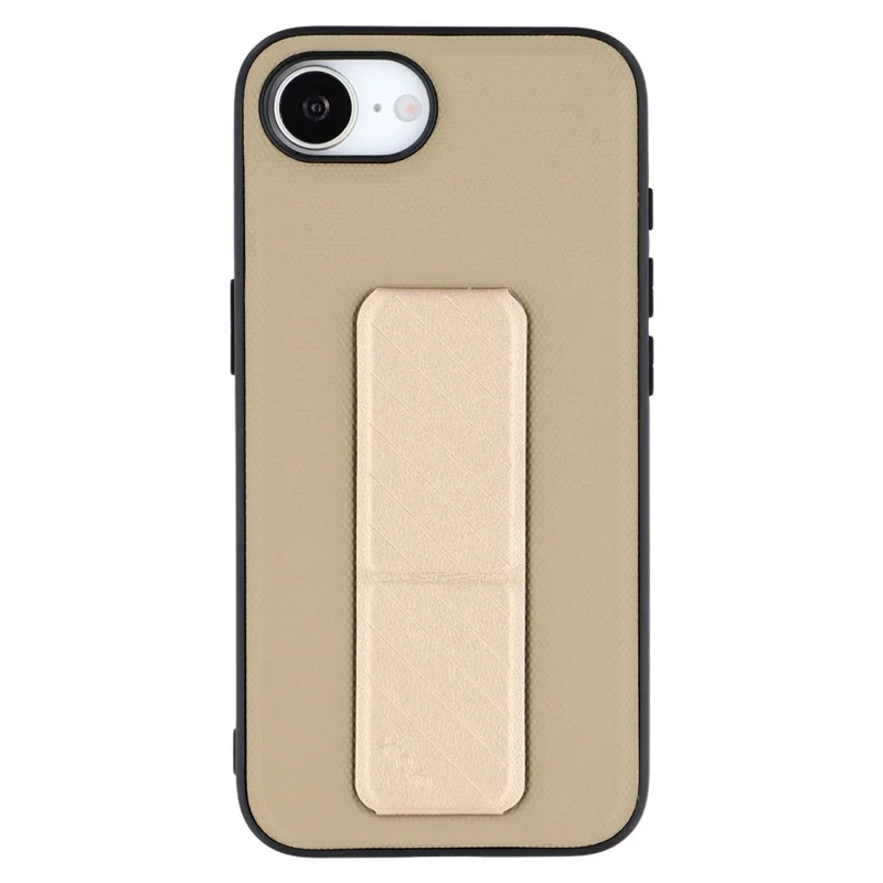 X-LEVEL For iPhone 16e Case with Kickstand TPU + PU Phone Back Cover Shockproof - Gold