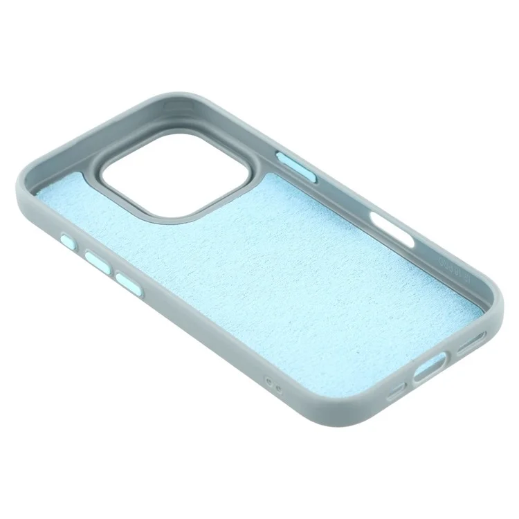 For iPhone 16 Pro Magnetic Case Litchi Texture TPU Phone Cover Compatible with MagSafe - Blue