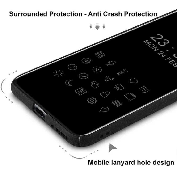 Étui IMAK pour OnePlus Ace 5 5G / 5 Pro 5G / 13R 5G, Coque Rigide en PC pour Téléphone, Noir Mat