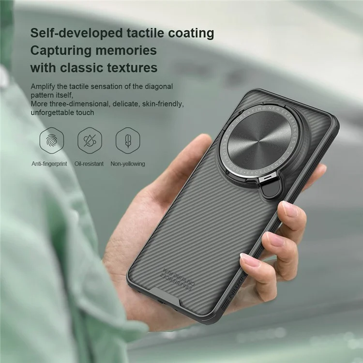NILLKIN Camshield Prop Series for Xiaomi 15 Ultra Case Translucent Slide Camera Protection PC + TPU Phone Cover