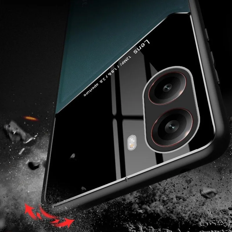 For Xiaomi Redmi Turbo 4 5G Case Leather Coated PC + TPU Phone Back Cover - Orange