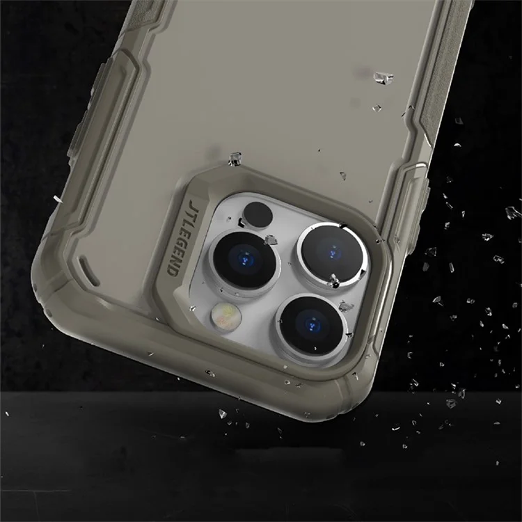 Tlegend DX Pro Kooling Phone Case Para Iphone 14 Pro Militar de Grado Militar Disipación de Calor Magnético TPU+PC Cubierta Protectora - Negro