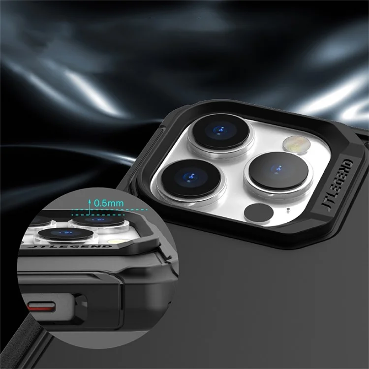 Tlegend DX Pro Kooling Stoßdämpfer Hülle Für Iphone 14 Pro Max Magnetic Phone Case Military Grade Wärme Dissipation TPU+PC -abdeckung - Khaki