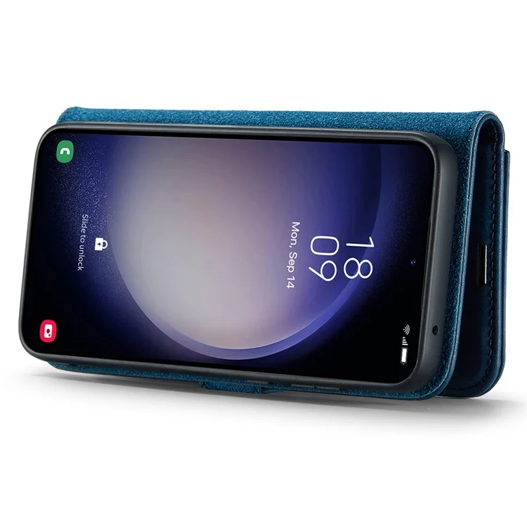 DG.MING for Samsung Galaxy A56 5G Case Detachable Split Leather Phone Cover - Blue