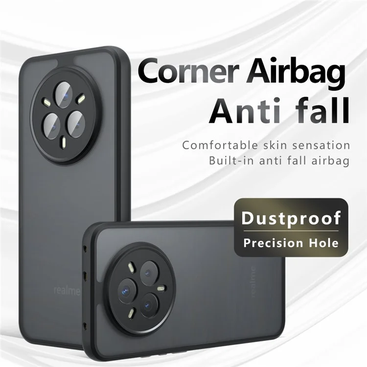 Funda Antigolpes para Realme 14 Pro 5G de TPU + PC Mate para Teléfono Móvil