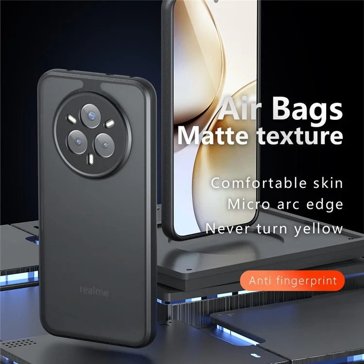 Funda Antigolpes para Realme 14 Pro 5G de TPU + PC Mate para Teléfono Móvil