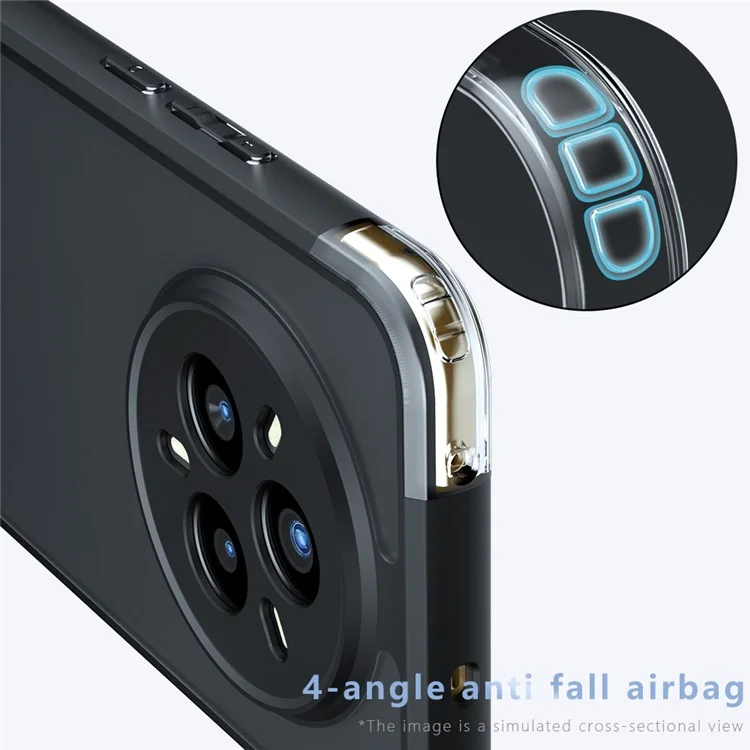 Funda Antigolpes para Realme 14 Pro 5G de TPU + PC Mate para Teléfono Móvil