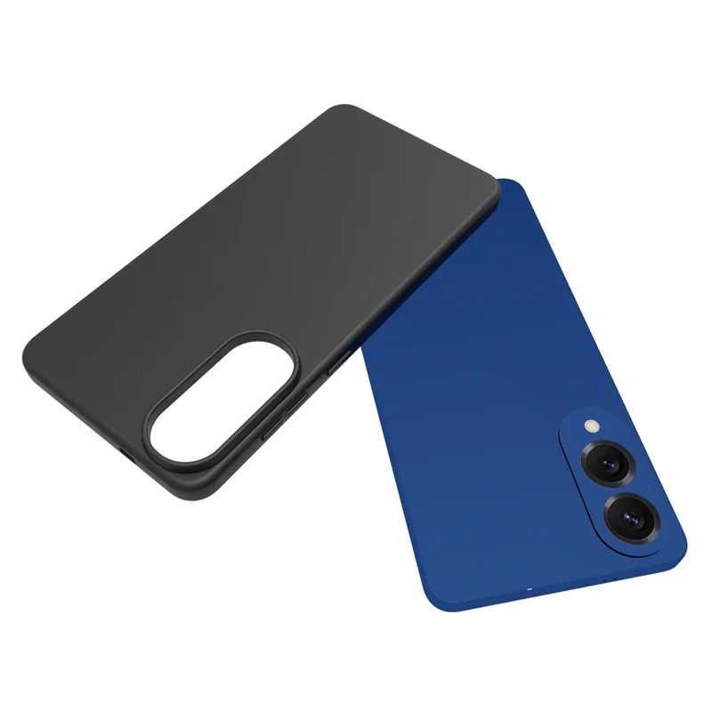 10Pcs / Pack For Samsung Galaxy S25 Edge Case Anti Fingerprint Soft TPU Protective Cover - Black