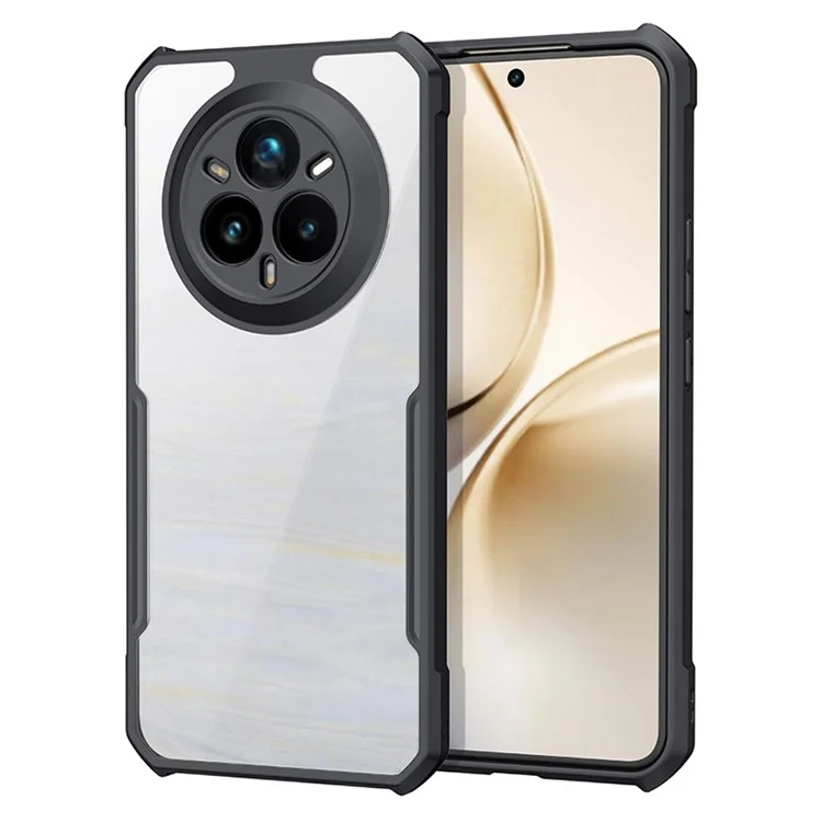 Funda XUNDD para Realme 14 Pro+ 5G Antideslizante de TPU + Acrílico Transparente para Teléfono