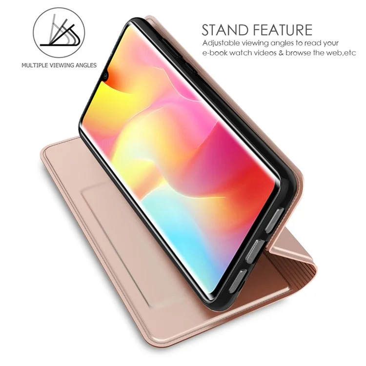 For iPhone 16e Case PU Leather Phone Cover with Card Holder Stand - Rose Gold