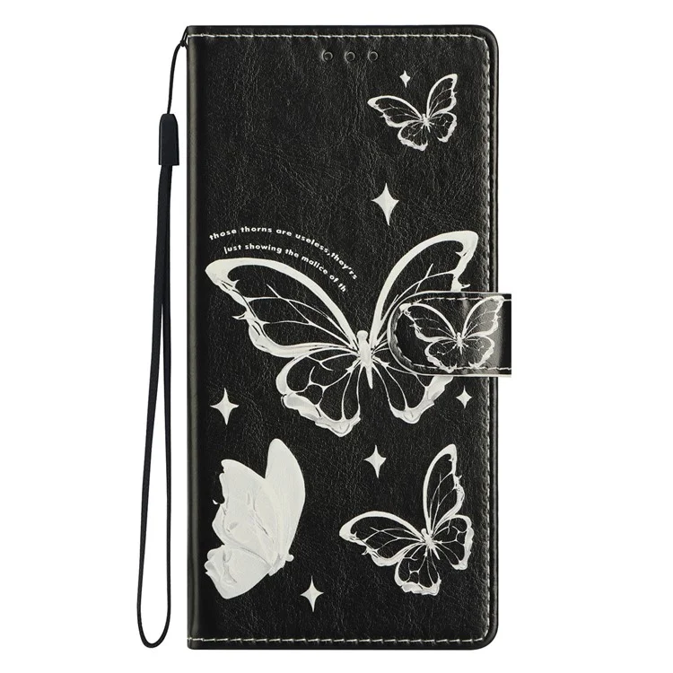 For Xiaomi 14T Pro Wallet Phone Case PU Leather Flip Cover with Stand Card Holder Painted Design - Butterfly