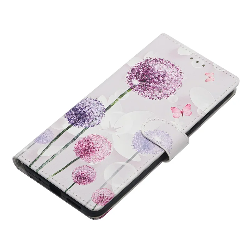 For Google Pixel 9 Pro XL Case PU Leather Wallet Phone Cover with Stand Pattern Painted - Dandelion