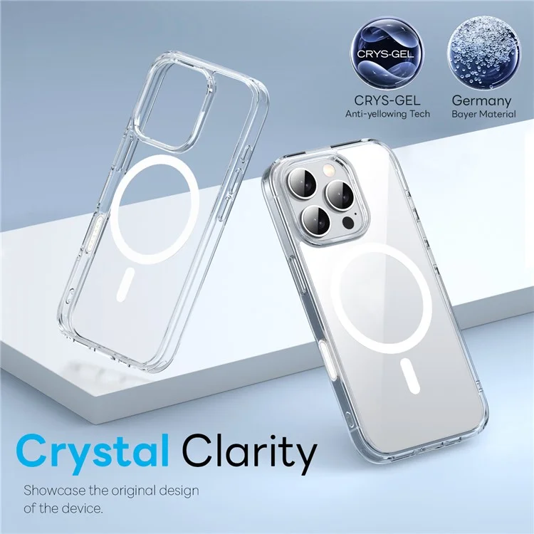 NORTHJO For iPhone 16 Pro Magnetic Case PC + TPU Phone Cover Set with Front Screen Protector + Lens Film
