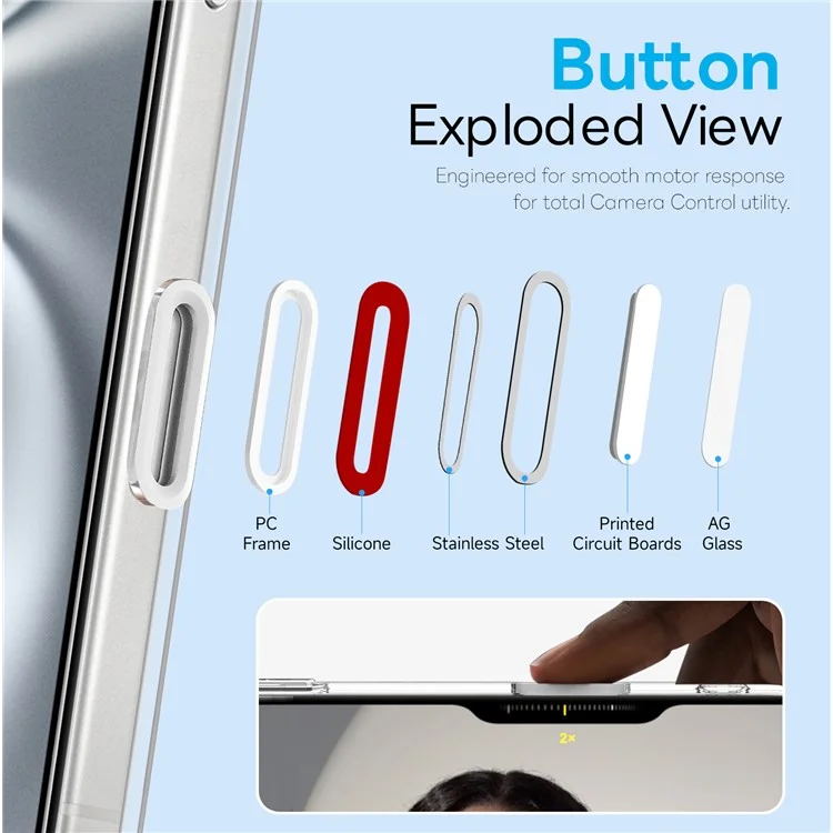 NORTHJO For iPhone 16 Plus Magnetic Case PC + TPU Phone Cover Set with Front Screen Protector + Lens Film