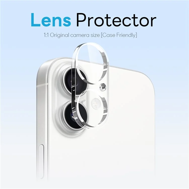 NORTHJO For iPhone 16 Plus Magnetic Case PC + TPU Phone Cover Set with Front Screen Protector + Lens Film
