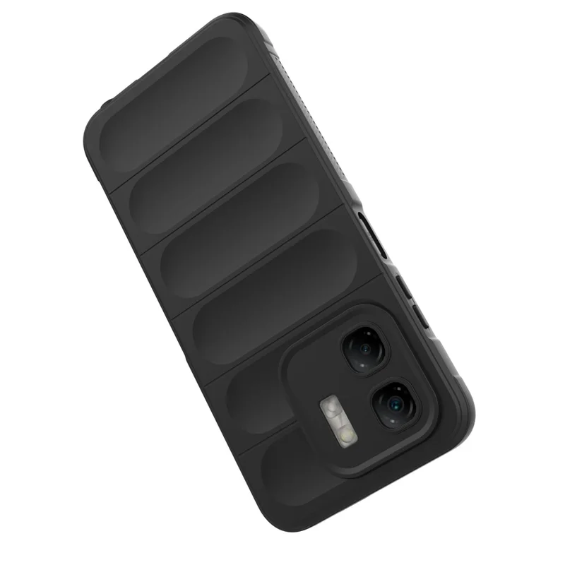 For Infinix Hot 50i 4G Case Anti-Drop Soft TPU Rugged Phone Back Cover - Black