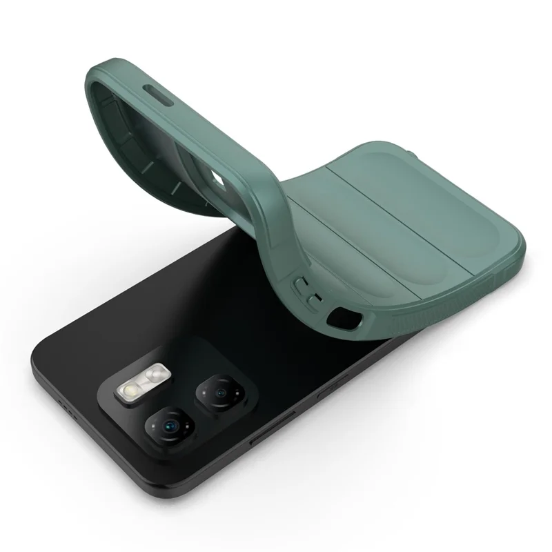 For Infinix Hot 50i 4G Case Anti-Drop Soft TPU Rugged Phone Back Cover - Green