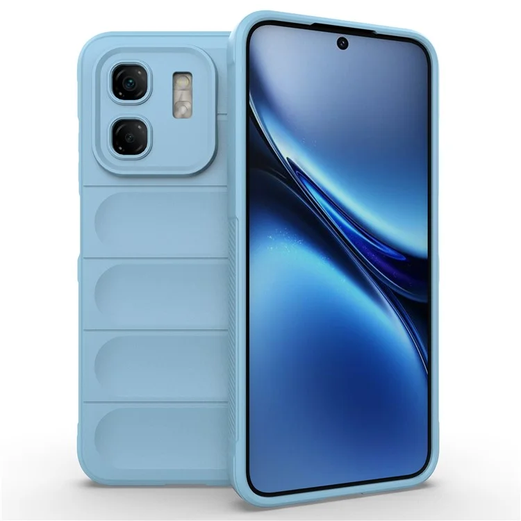 For Infinix Hot 50i 4G Case Anti-Drop Soft TPU Rugged Phone Back Cover - Baby Blue