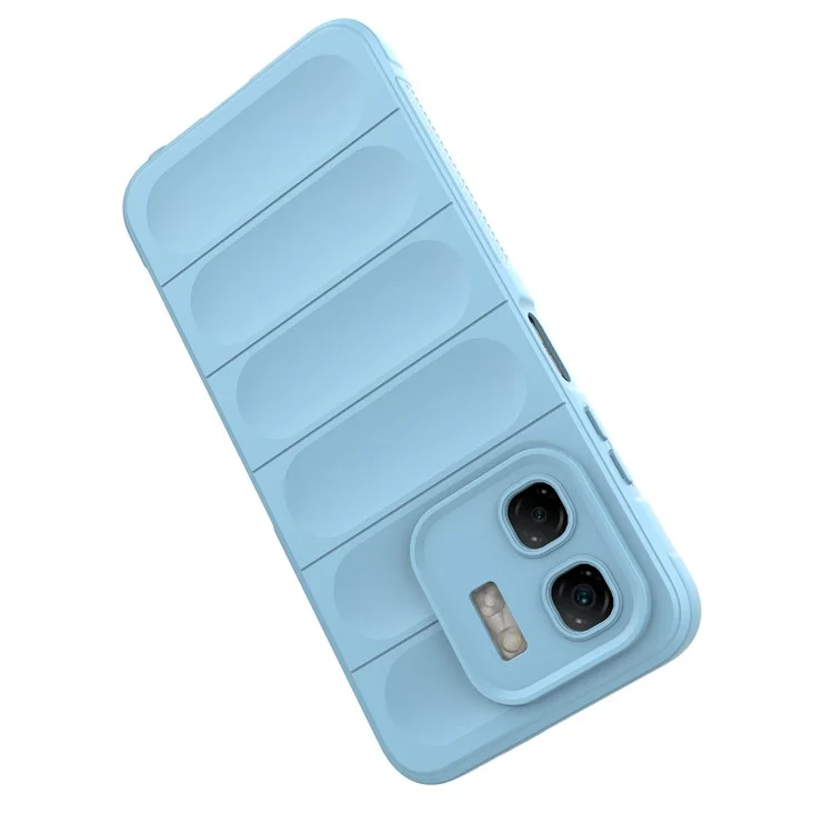 For Infinix Hot 50i 4G Case Anti-Drop Soft TPU Rugged Phone Back Cover - Baby Blue