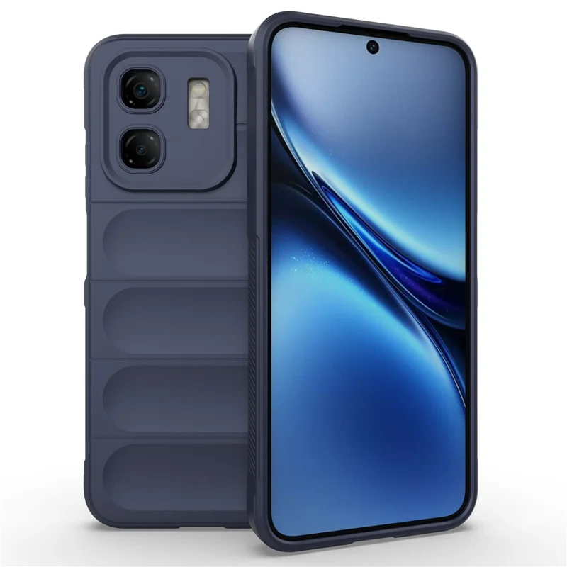 For Infinix Hot 50i 4G Case Anti-Drop Soft TPU Rugged Phone Back Cover - Dark Blue