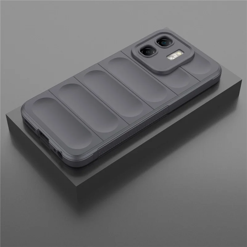 For Infinix Hot 50i 4G Case Anti-Drop Soft TPU Rugged Phone Back Cover - Dark Grey