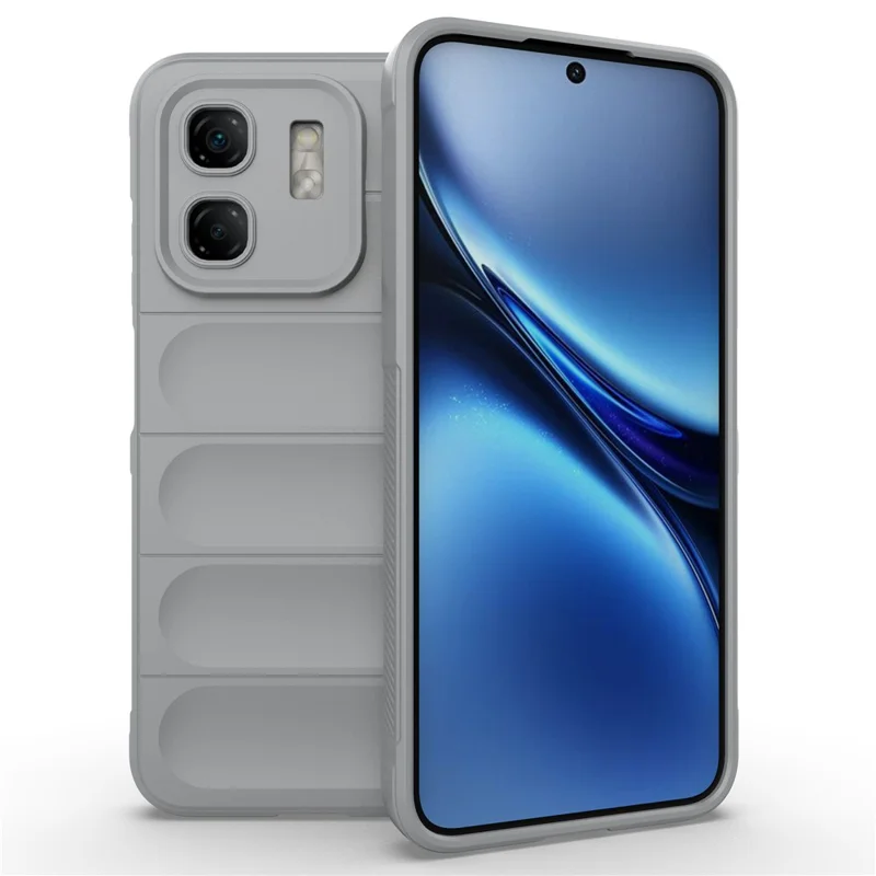 For Infinix Hot 50i 4G Case Anti-Drop Soft TPU Rugged Phone Back Cover - Light Grey