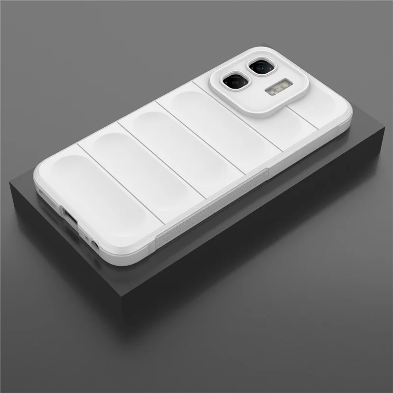 For Infinix Hot 50i 4G Case Anti-Drop Soft TPU Rugged Phone Back Cover - White