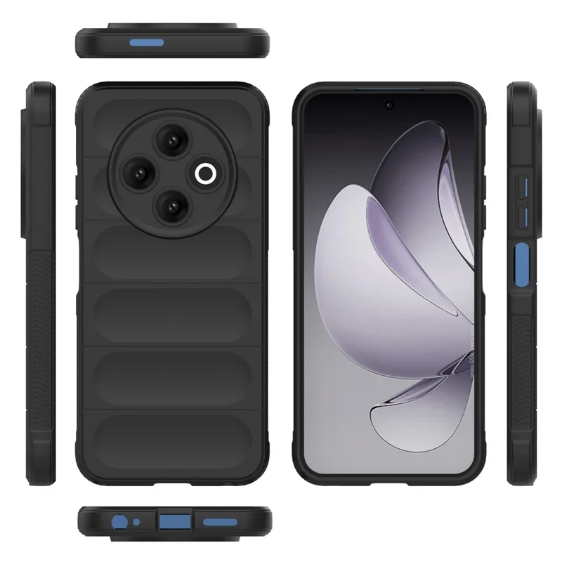 For TECNO Spark 30C 4G Case Anti-Drop Soft TPU Rugged Phone Back Cover - Black