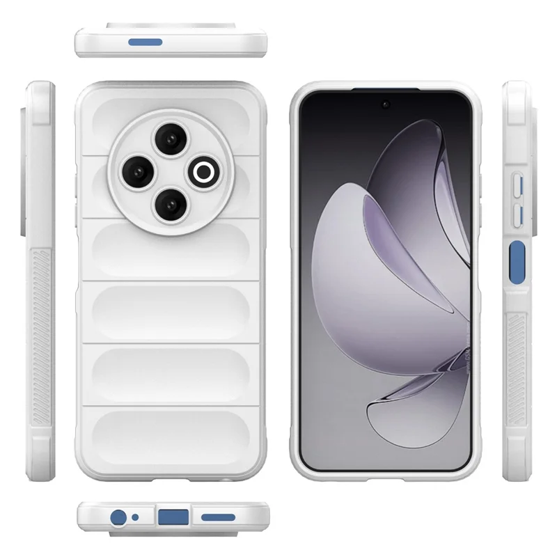 For TECNO Spark 30C 4G Case Anti-Drop Soft TPU Rugged Phone Back Cover - White