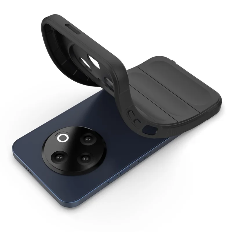 For TECNO Spark 30C 4G Case Anti-Drop Soft TPU Rugged Phone Back Cover - White