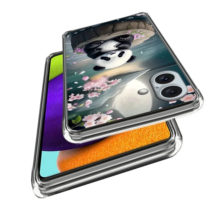 Cover per iPhone 16 Plus con Stampa IMD Antiurto in TPU - Panda