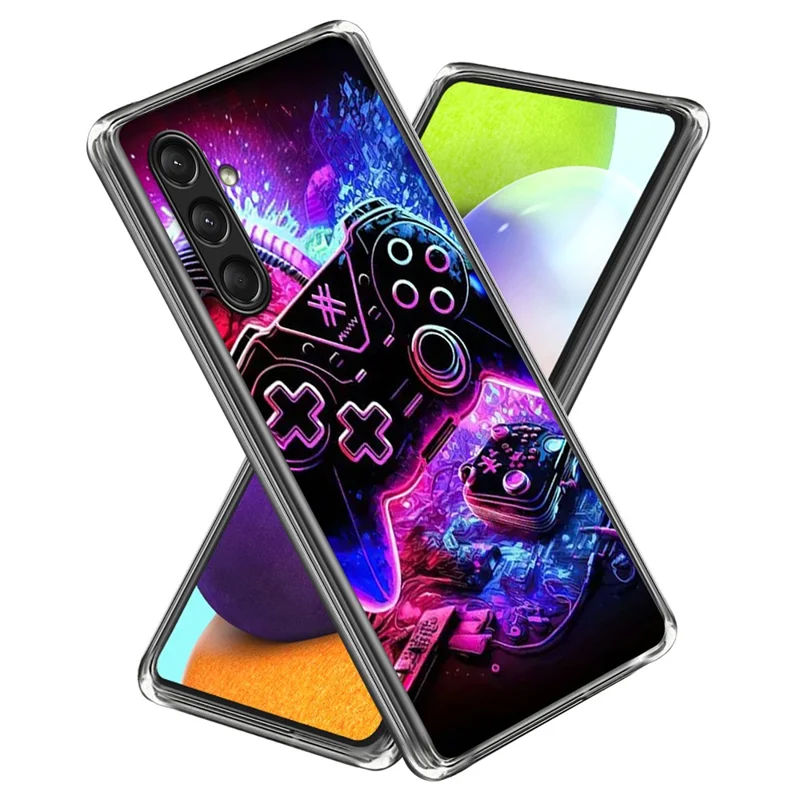 For Samsung Galaxy A16 5G  /  4G Case IMD Pattern Printed Shockproof TPU Phone Cover - Game Controller