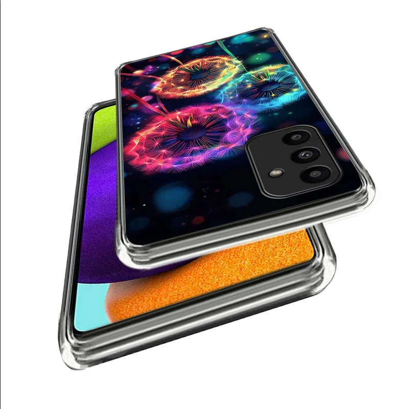 For Samsung Galaxy A15 5G  /  4G Case IMD Pattern Printed Shockproof TPU Phone Cover - Colorful Dandelion