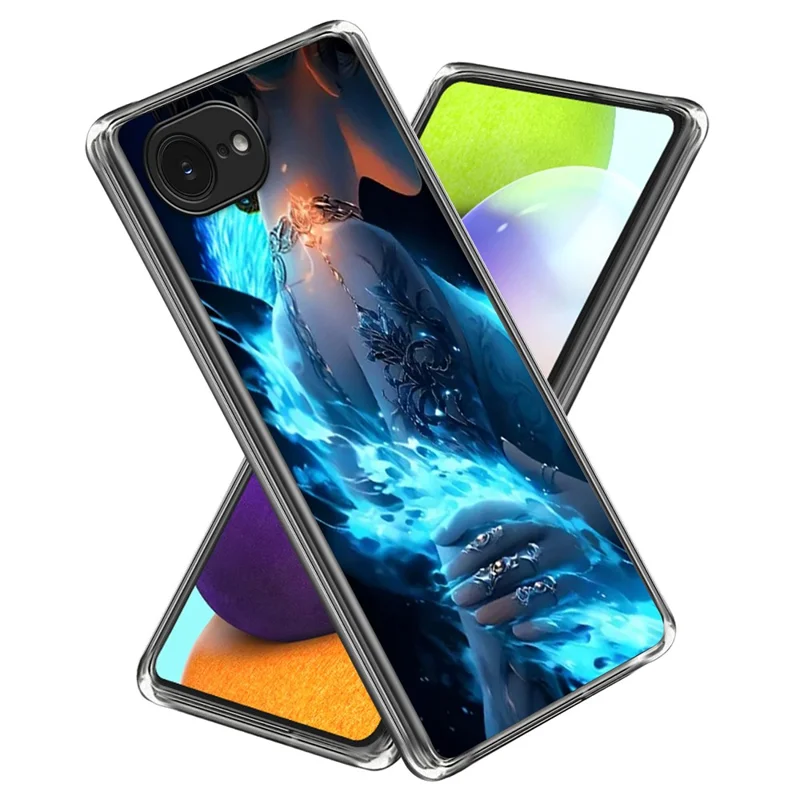 For iPhone 16e Case IMD Pattern Printing TPU Shockproof Phone Cover - Fantasy Scenery