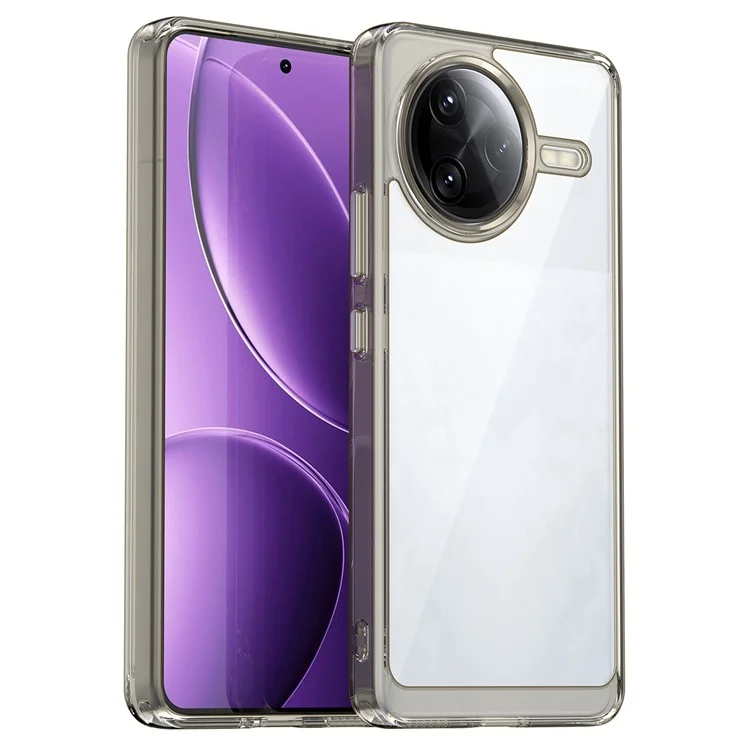 For Xiaomi Poco F7 Ultra 5G / Redmi K80 Pro 5G Case TPU + Acrylic Protective Clear Phone Cover - Transparent Grey
