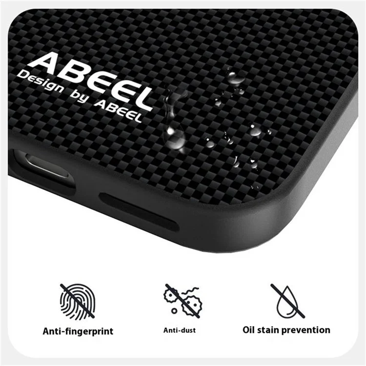ABEEL For Google Pixel 10 Pro XL / 9 Pro XL Case Compatible with MagSafe Printed PC TPU Aluminum Alloy Leather Phone Cover - Black