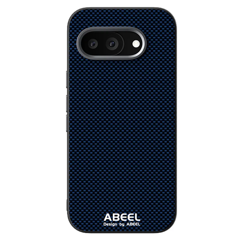 ABEEL For Google Pixel 9a Magnetic Case Printed PC TPU Aluminum Alloy Leather Phone Cover - Blue