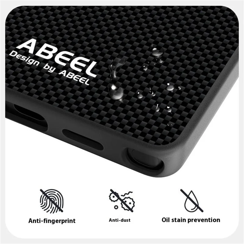 Capa ABEEL para Samsung Galaxy S25 Ultra Compatível com MagSafe - Capa de Telefone em PC, TPU, Liga de Alumínio e Couro - Preta