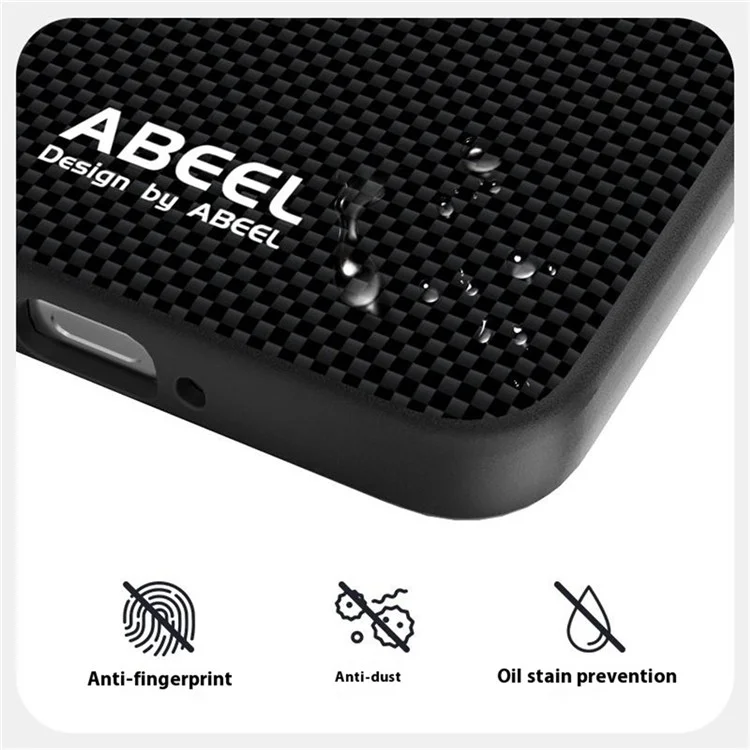 ABEEL для Xiaomi 15 Чехол, совместимый с MagSafe, с принтом, ПК-TPU, алюминиевый сплав, кожаный чехол для телефона - Черный