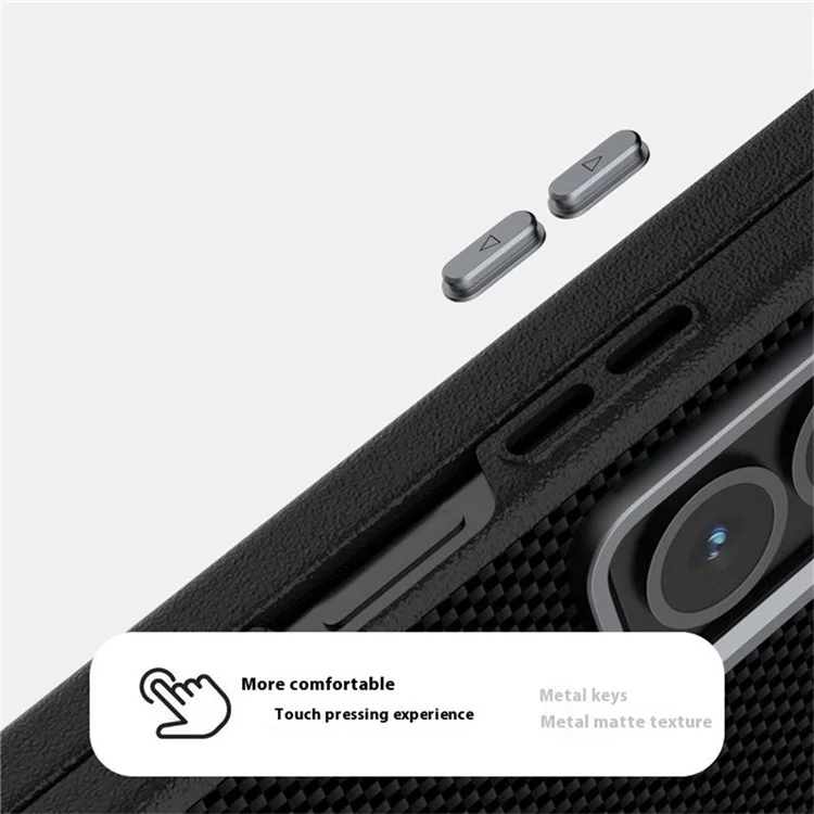 ABEEL Para Samsung Galaxy Z Fold5 5G Funda Compatible con MagSafe, Diseño Impreso PC TPU Aleación de Aluminio Funda de Cuero para Móvil - Negro